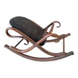 Repose-Pieds Art Nouveau en Bois Courbé