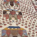 Oriental wool rug entirely handmade