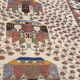 Oriental wool rug entirely handmade