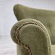 1970s, Danish 2-seater sofa, light green furniture velour.