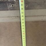 Ancien tableau, peinture à l'huile, portrait vieil homme signé Cardella