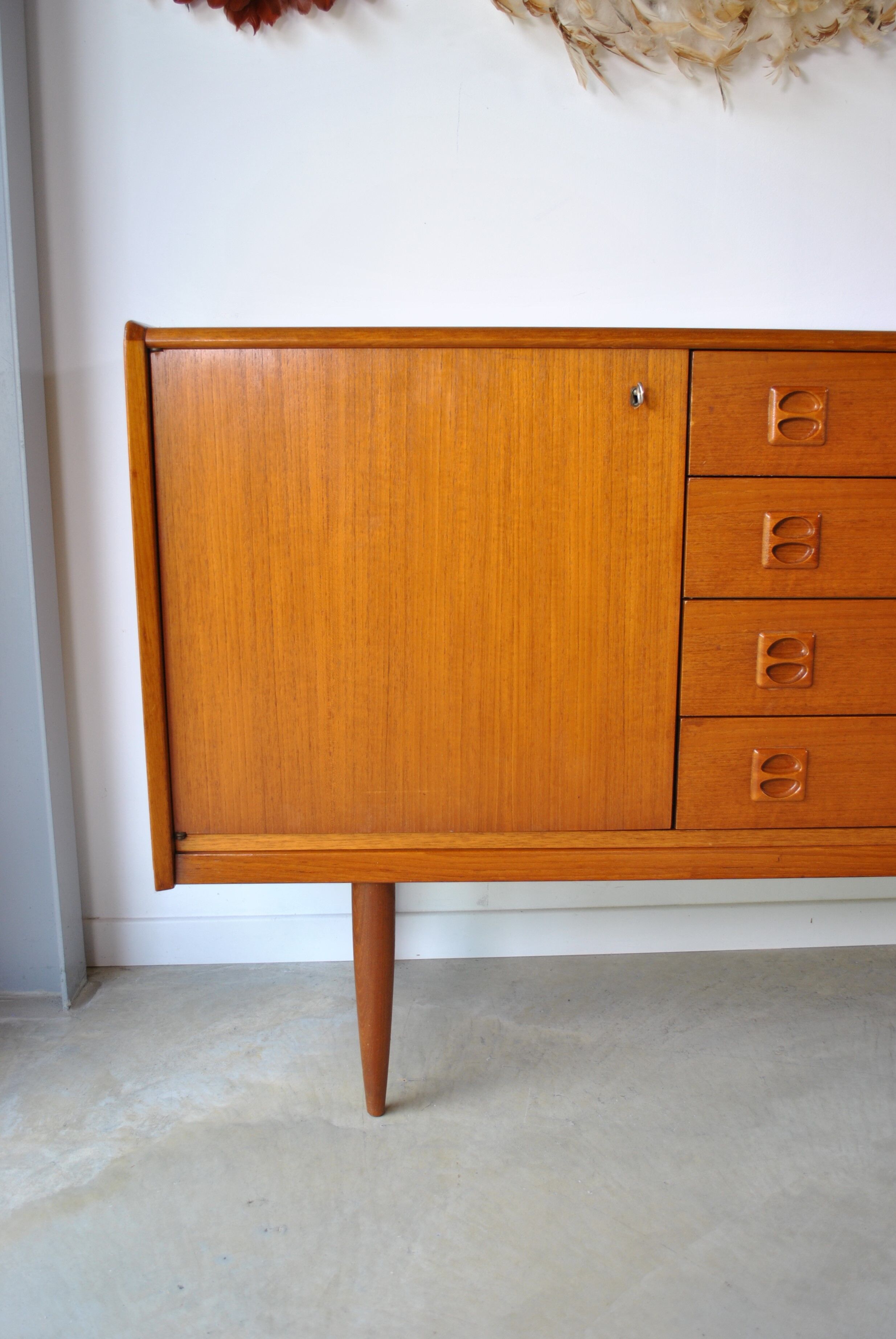 Scandinavian teak row 1970