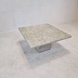 Italian Carrara Marble Coffee Table, 1980s