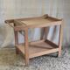 Solid wood serving trolley (Pine) - mid 20th century