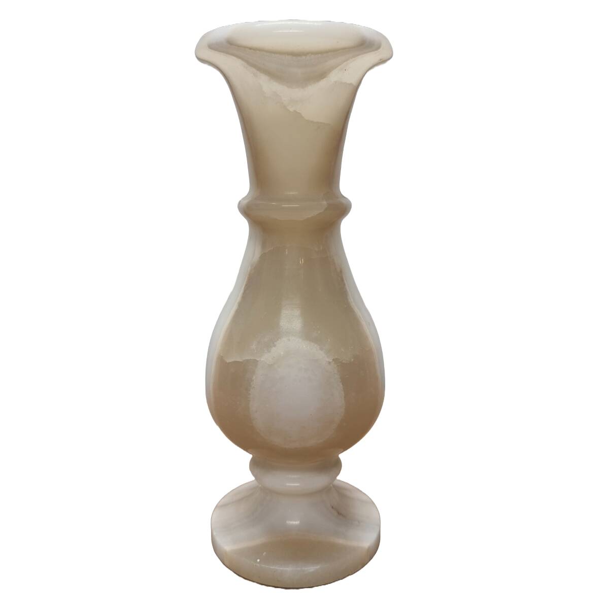 Vintage White Marble Vase 70s, 1970s