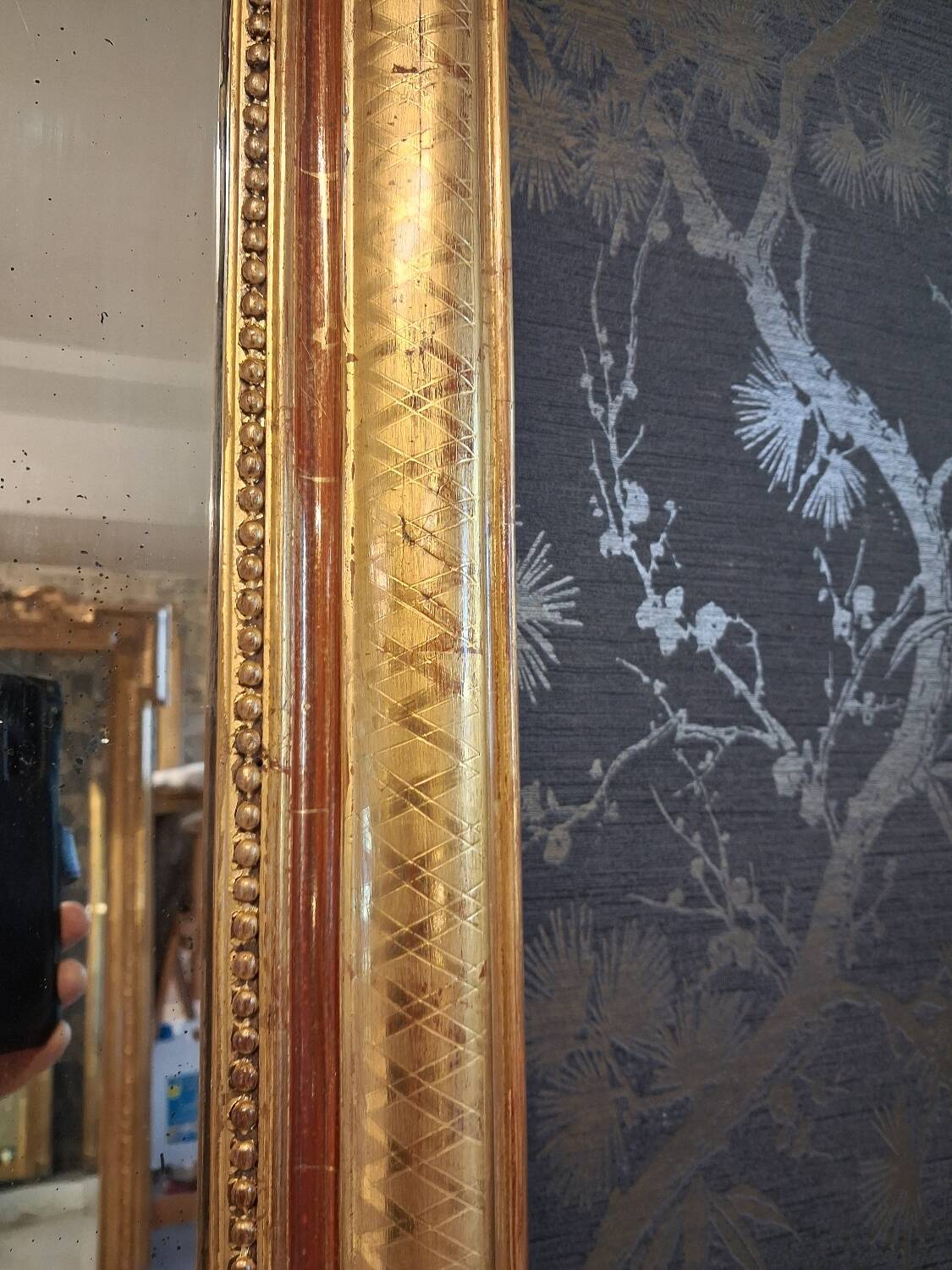 Louis Philippe period mirror 147x93