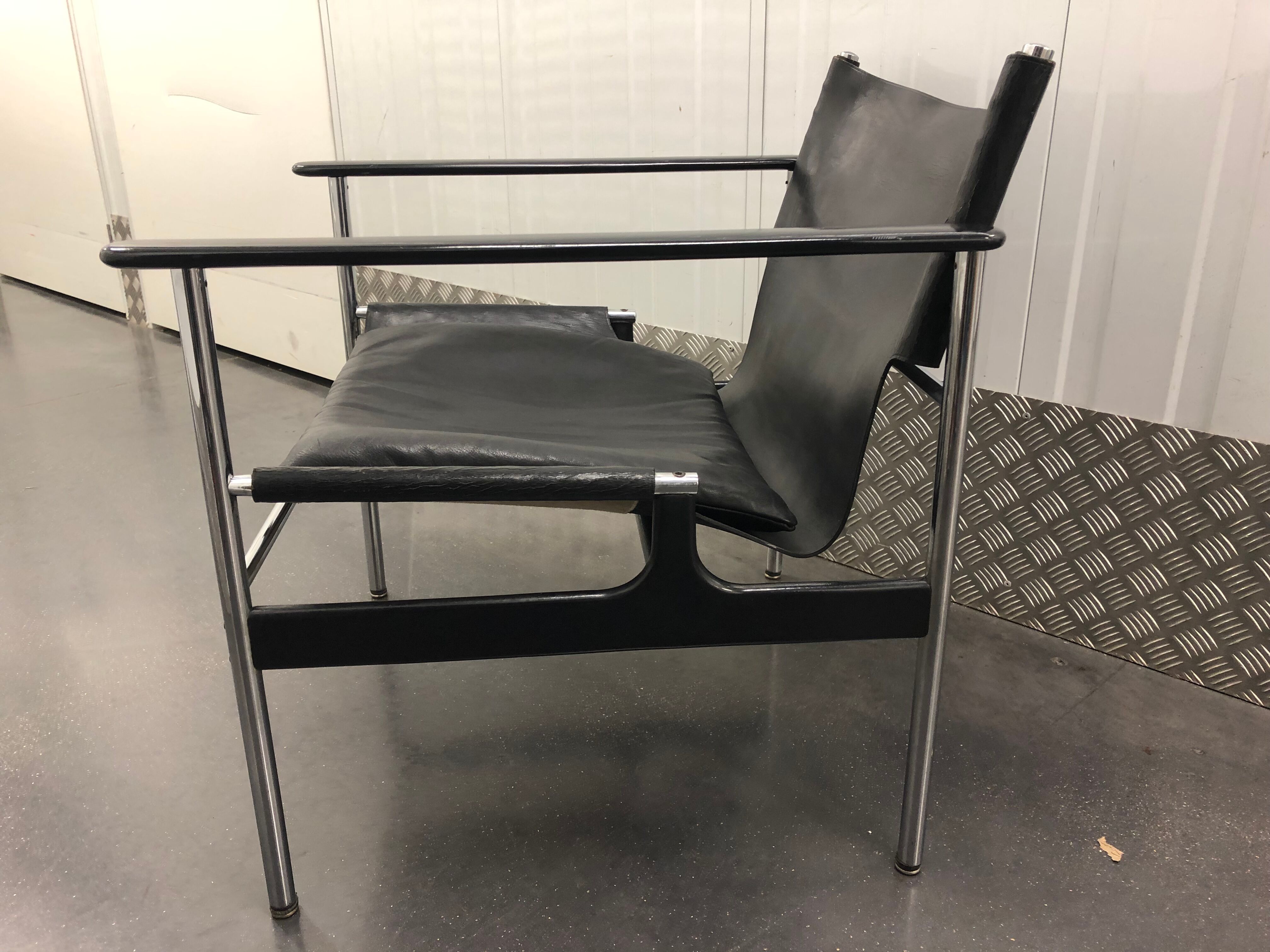 Model chair 657 by Charles Pollock, edition Knoll 1964