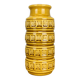 West Germany yellow ceramic vase, vintage, 1960s