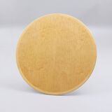 Round table with central base, wood top, 1970s