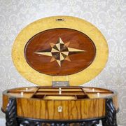 Inlaid Sewing Table in Various Woods, 1890s