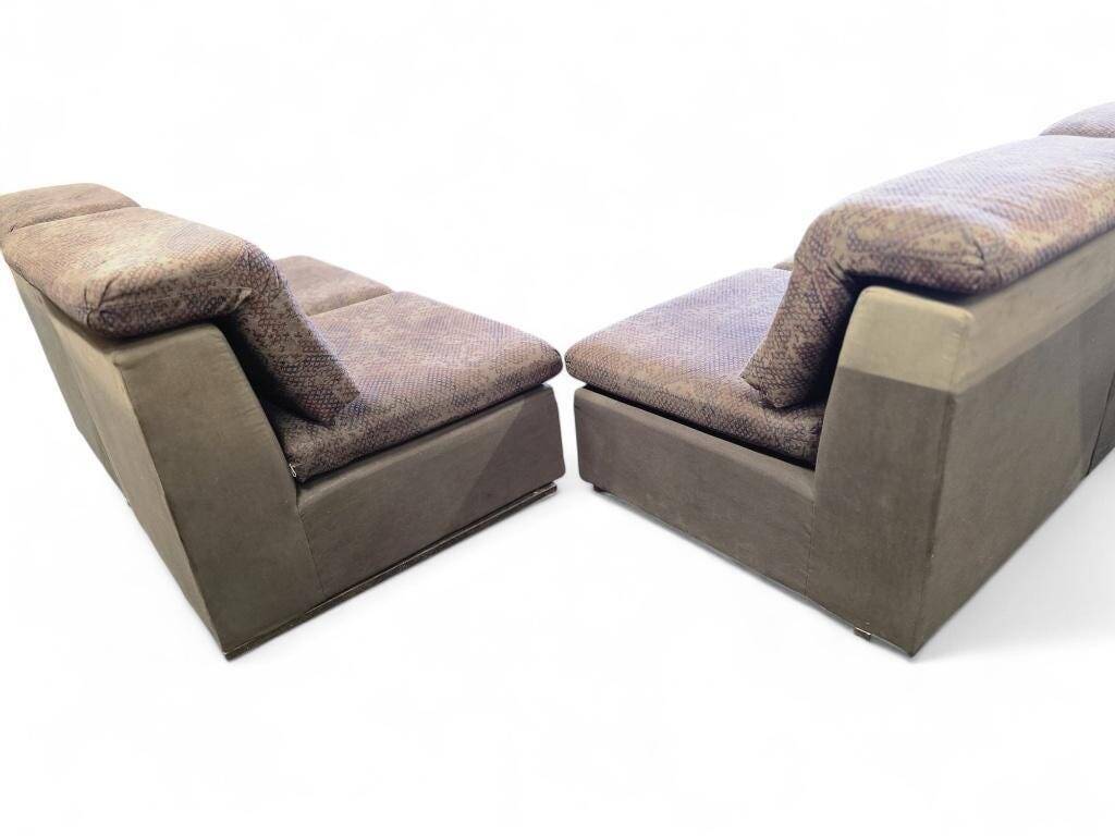 7-piece vintage modular sofa / living room / sofa