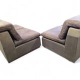 7-piece vintage modular sofa / living room / sofa