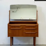 Teak dressling table, Denmark, 1960s–70s, vintage, mid-century modern
