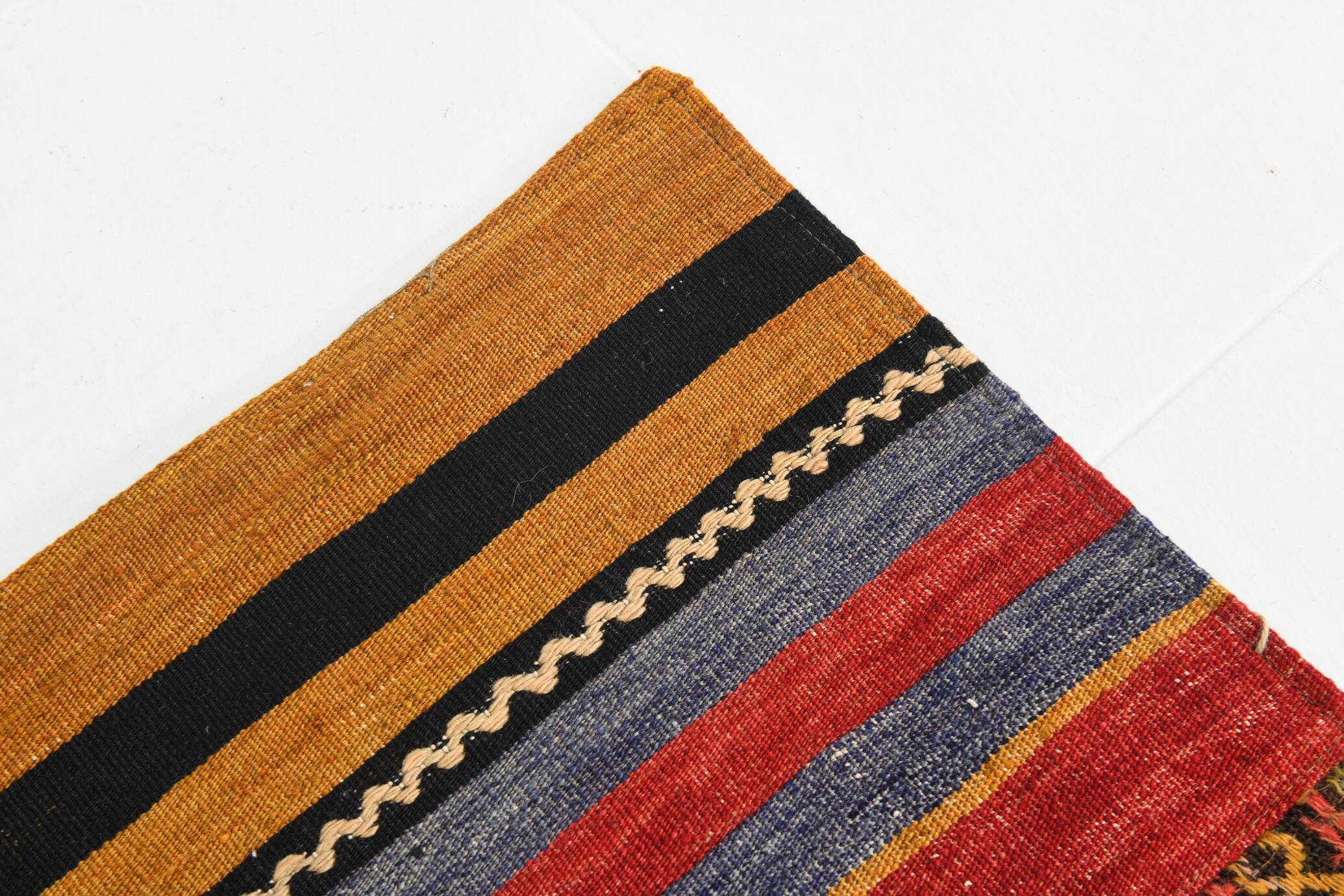 7x10 Multicolor Traditional Handmade Kilim Rug, 202x304Cm