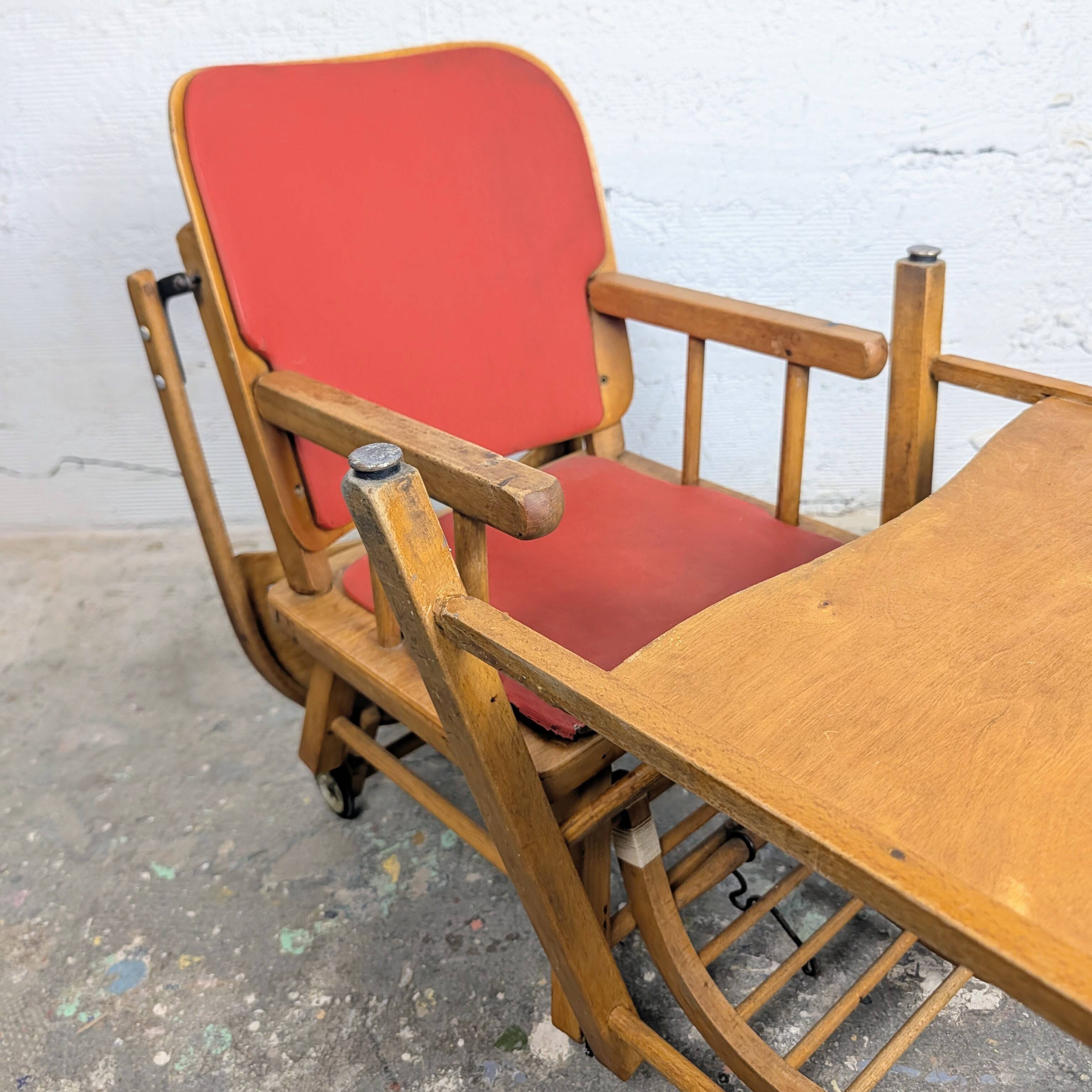Chaise haute bébé vintage transformable