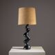 Sculptural wooden Typ 42 table lamp by Temde