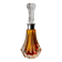 Orange sommerso perfume bottle, Murano glass, Italy, 1970s