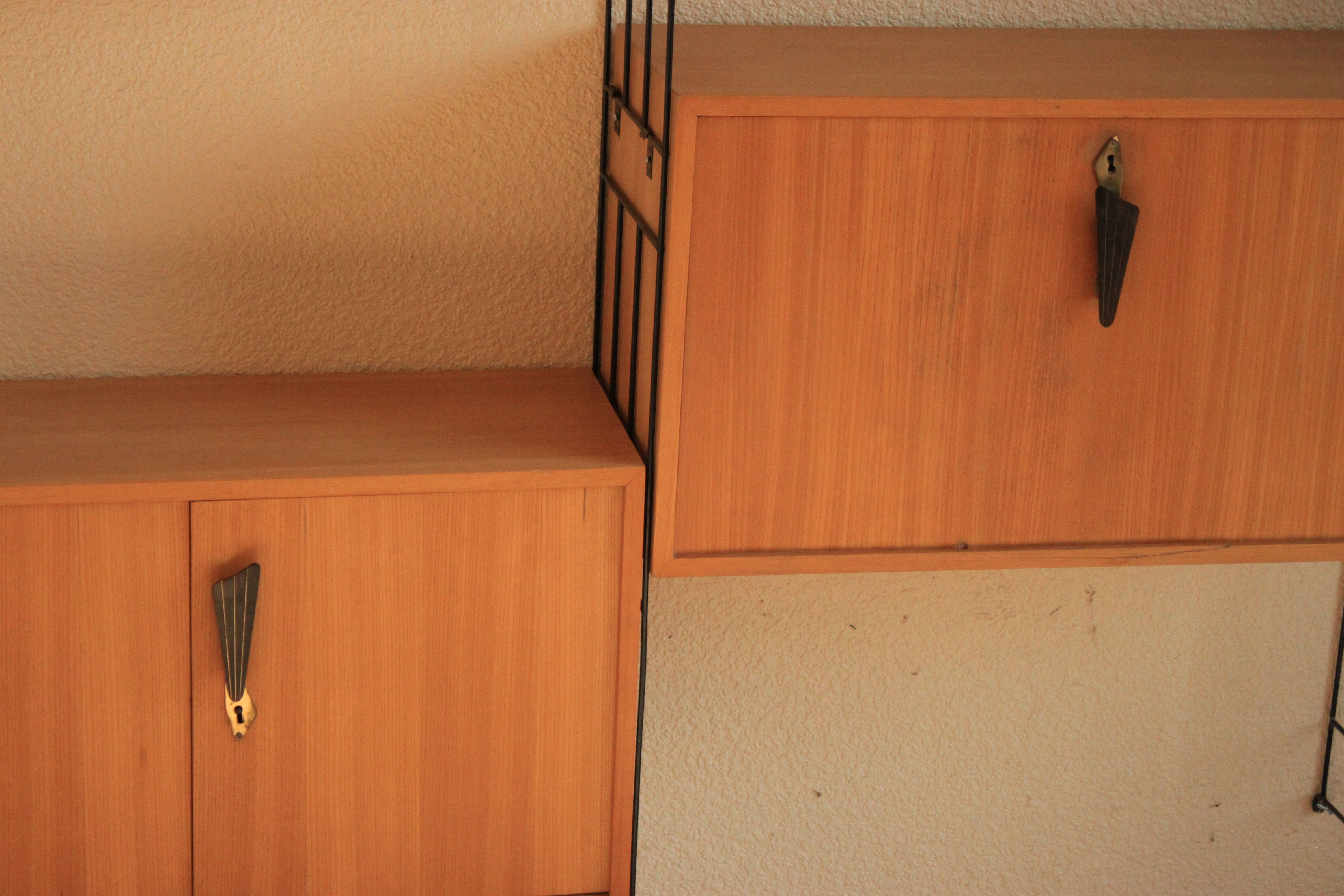 Wall floor, furniture with secretary box 50s