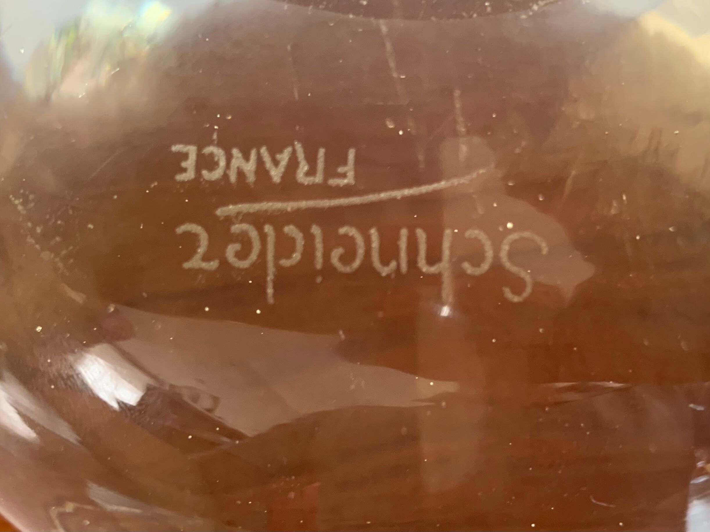 Empty very thick glass pockets Charles Schneider