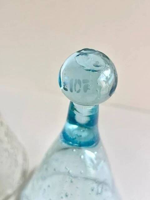Biot glassware, 5 pomponette glasses