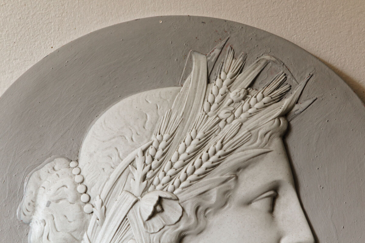 Plaster medallion, Ceres