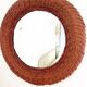 Vintage wicker mirror