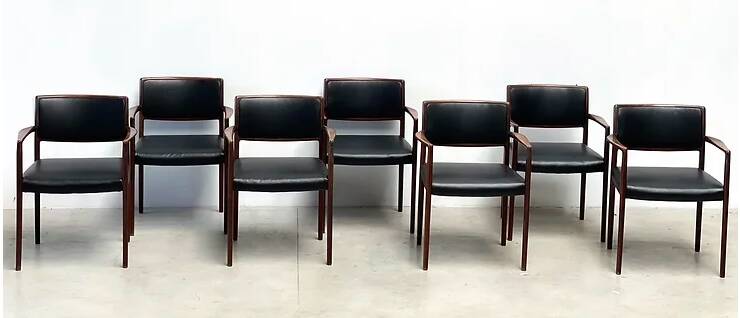 7 danish dining chairs
