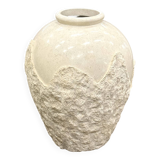Grand vase de sol vintage en pierre de Mactan