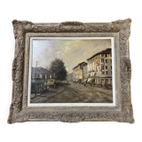 Italian School of the 20th Century: Oil on Canvas by Enrico Gatti signed