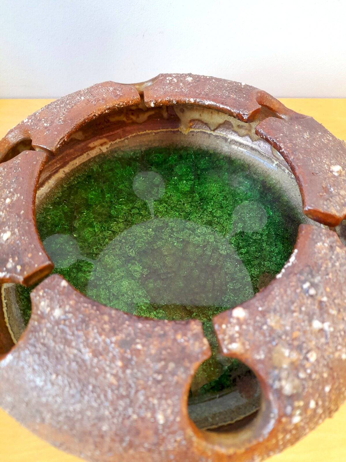 Ceramic catchall, signed M. Lodereau 1970