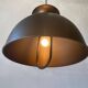 Brushed metal pendant lamp with a bronze appearance, 1970s, Germany