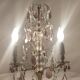 Lampe de table en bronze et cristal, France