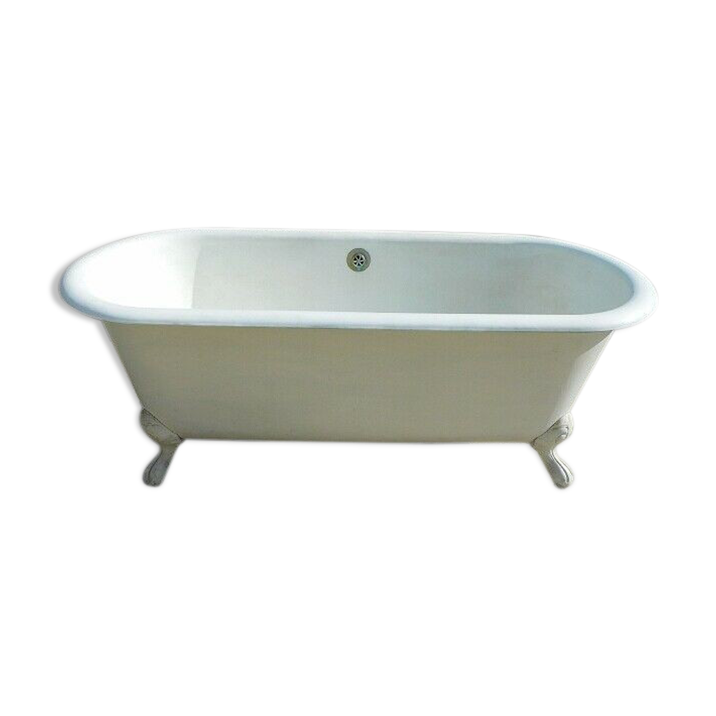An emailed cast iron bathtub