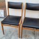 Series of 4 vintage Scandinavian chairs 1950