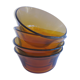Raviers Duralex en verre ambré