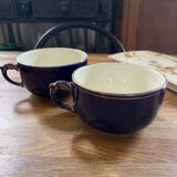 Lot de 2 tasses à chocolat anciennes