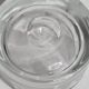 Thick frosted glass ashtray and pocket tray, 1980s savannah design, 13 cm.