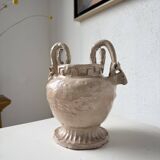 Ceramic bowl with ram heads