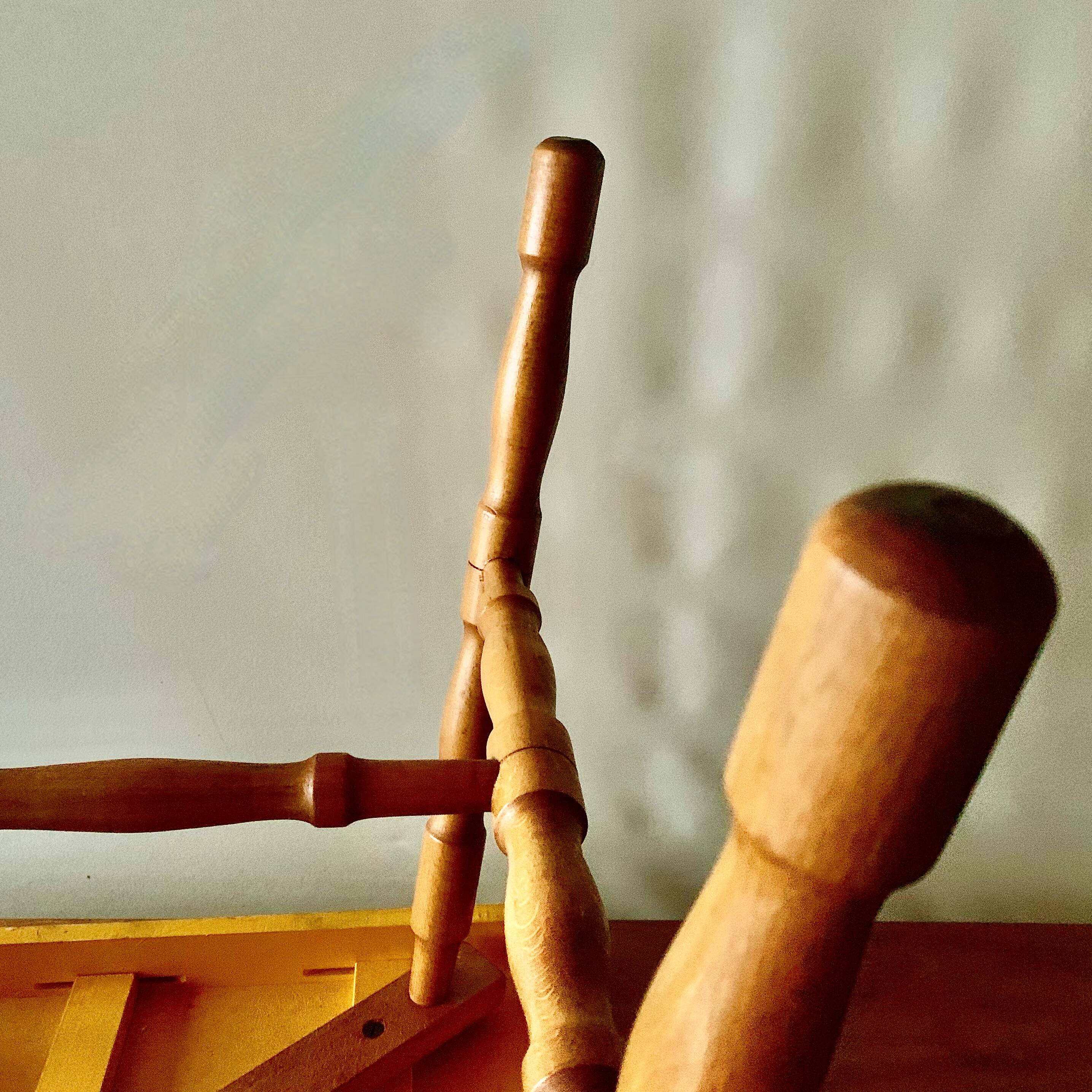 Vintage desk and chair for children in painted wood