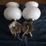 Pair of fish wall light