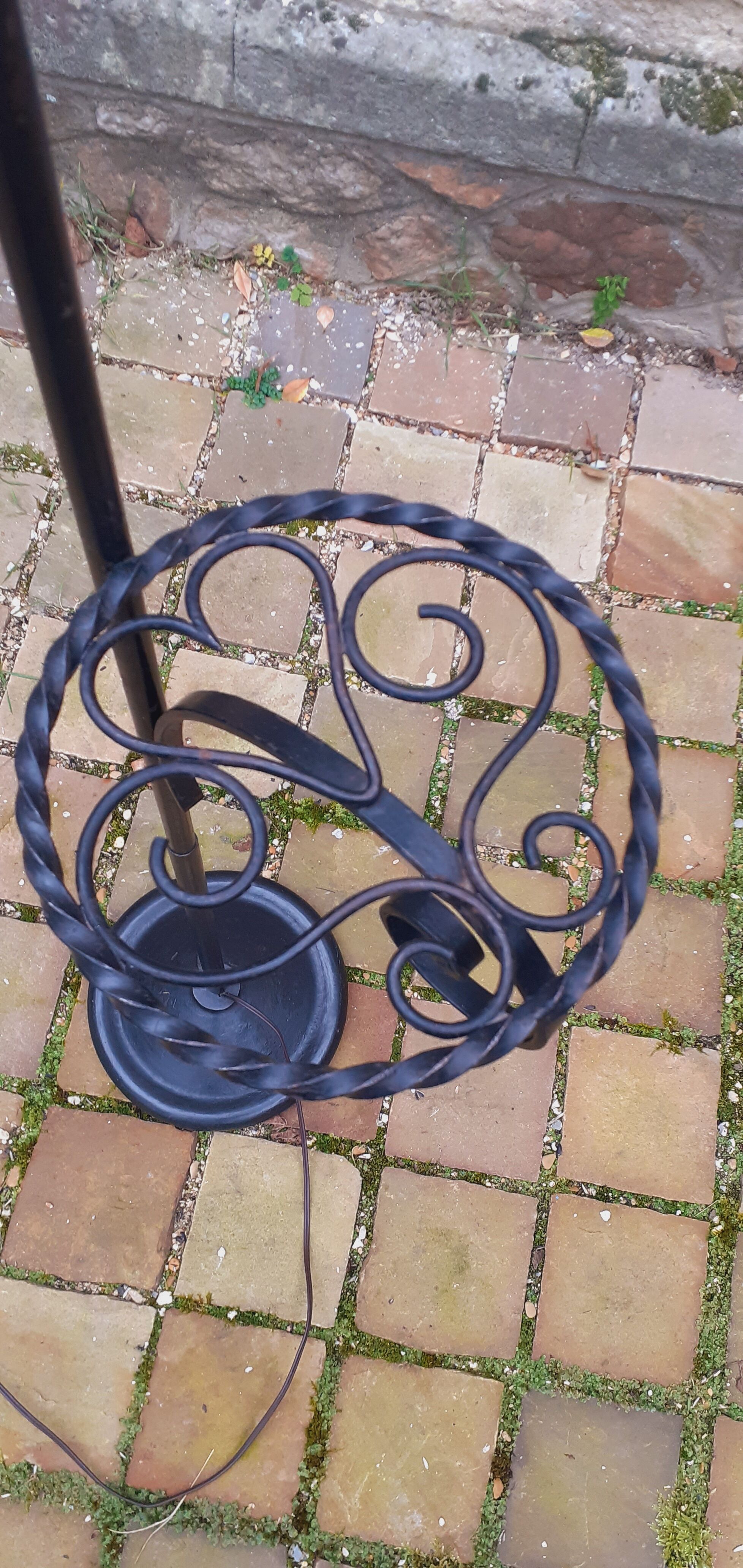 Lampadaire, liseuse vintage année 60 fer forgé
