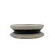 Black and white marble inlays ashtray, Casigliani Italy, 1970s