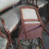 Louix XV show in walnut and silk brodees time 1880