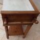 Walnut vanity unit
