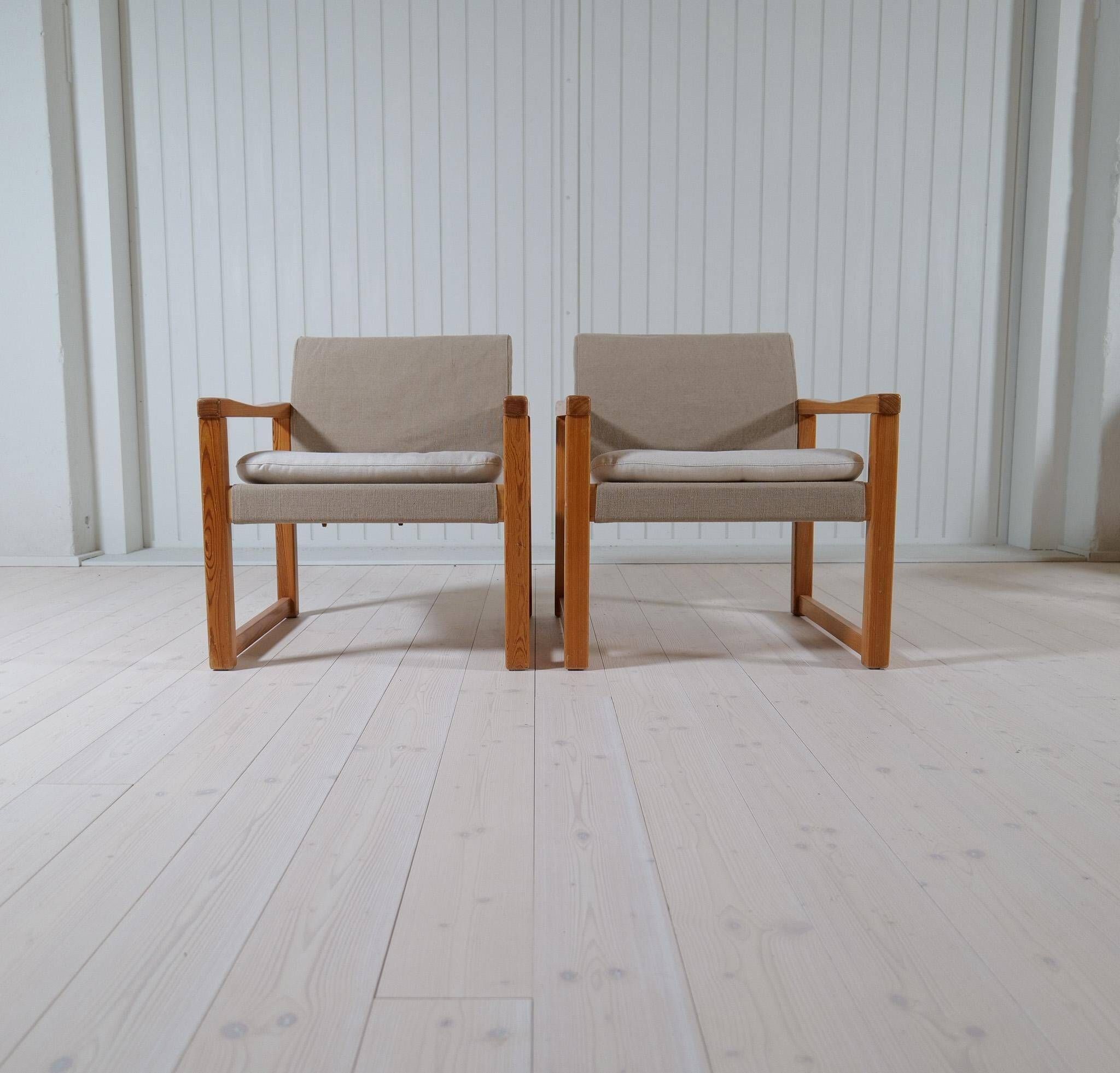 Karin Mobring Diana mid-century modern armchairs by Ikea in Sweden, 1970s.