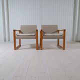 Karin Mobring Diana mid-century modern armchairs by Ikea in Sweden, 1970s.