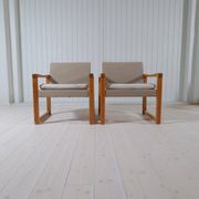 Karin Mobring Diana mid-century modern armchairs by Ikea in Sweden, 1970s.