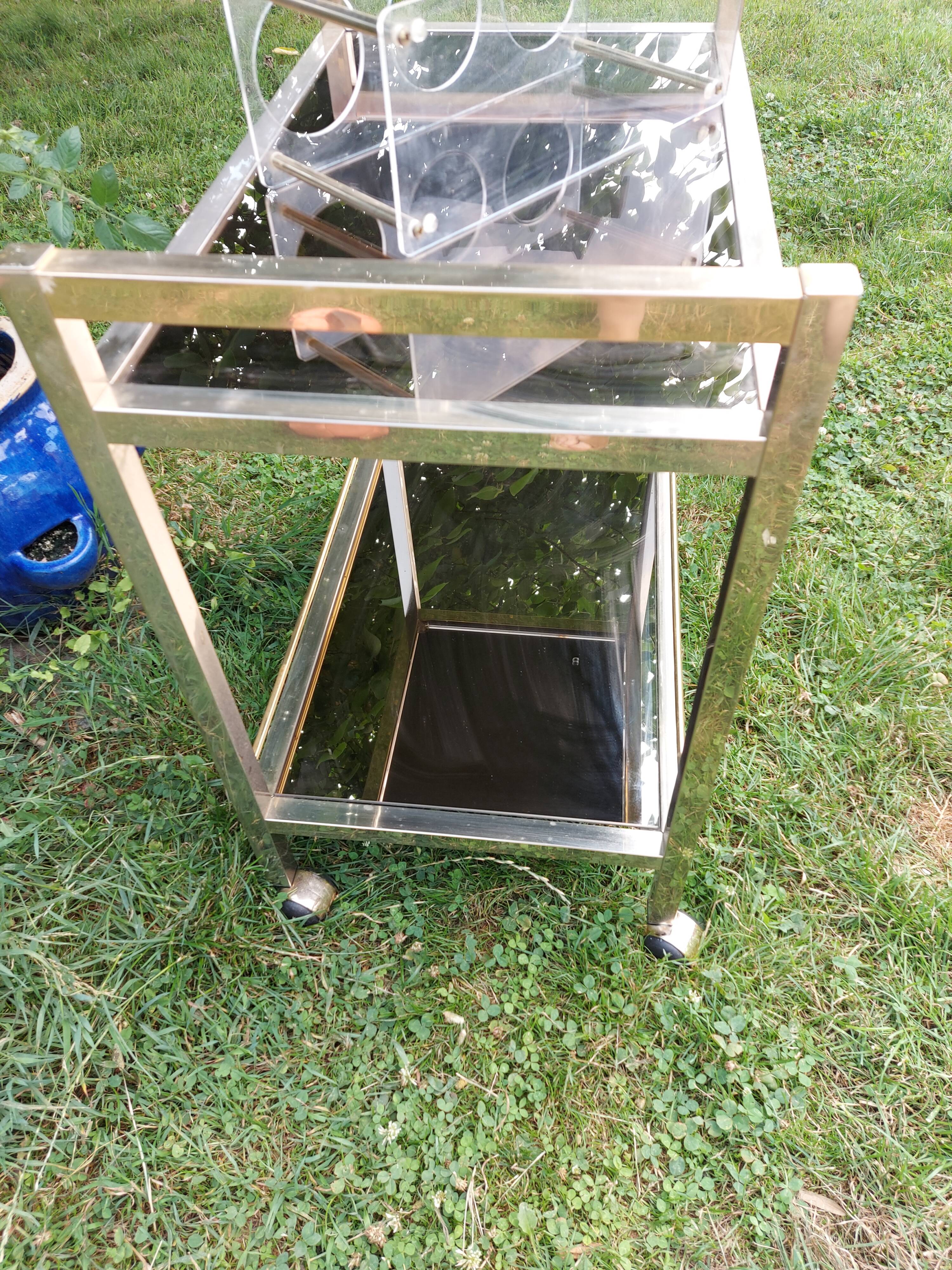 Vintage gold dessert trolley