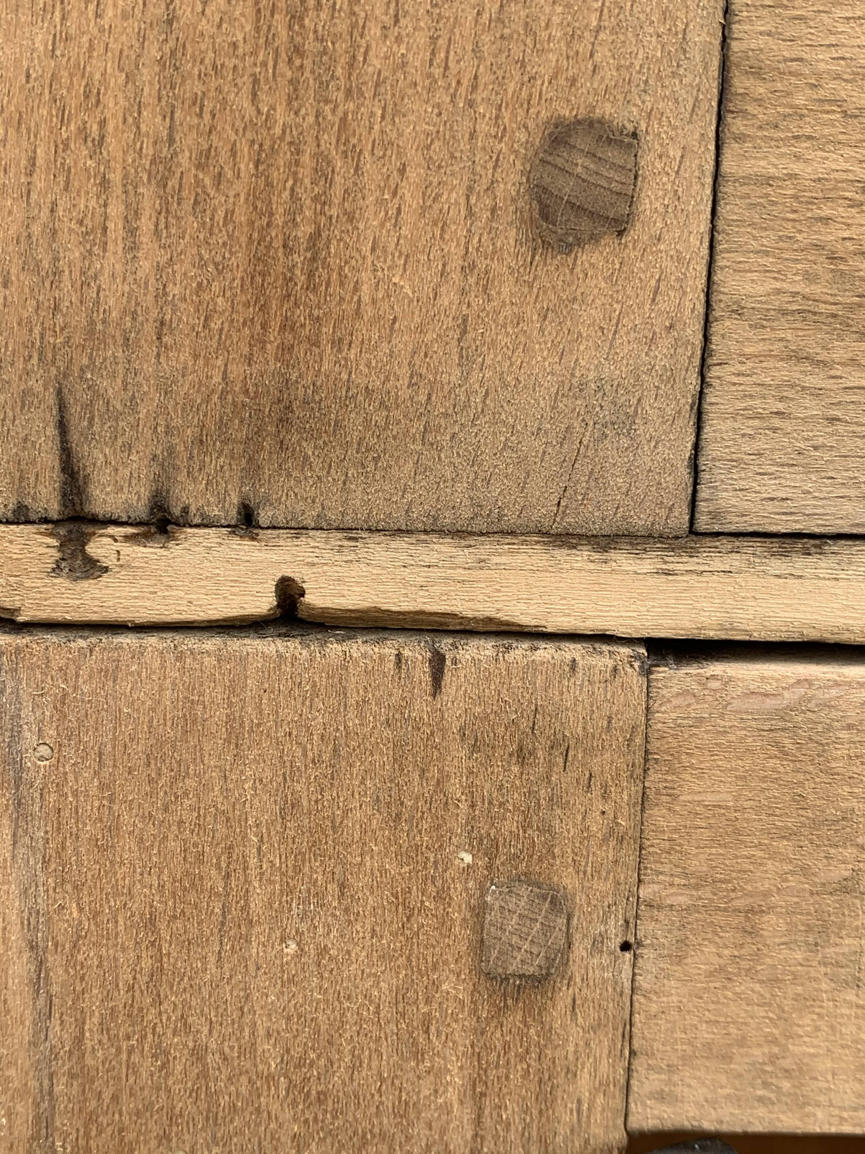 Parisian buffet glazed raw wood