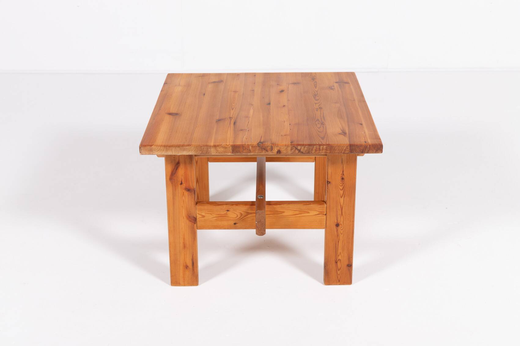 Scandinavian Modern solid pine coffee table